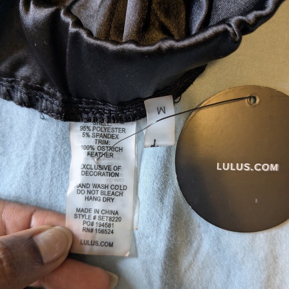 Lulus Pajama Pants - Black - Sz M (NWT) - Picture 4 of 4